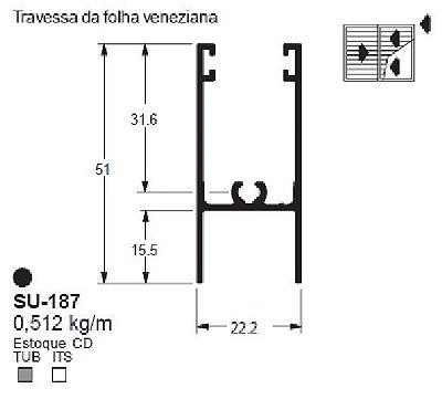 SU-187(ALS-187) 3,07 KG BARRA 6,00 ML LS