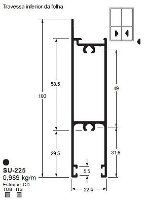 SU-225(ALS-225) 5,93 KG BARRA 6,00 ML LS