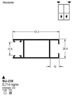 SU-238(ALS-238) 4,28 KG BARRA 6,00 ML