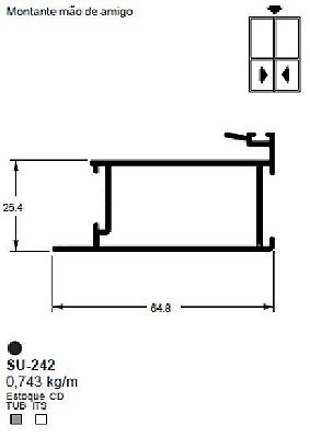 SU-242(ALS-242) 4,45 KG BARRA 6,00 ML LS