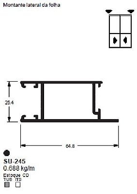 SU-245(ALS-245) 4,12 KG BARRA 6,00 ML LS