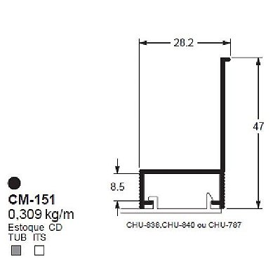 CM-151- 1,86 KG NA BARRA COR NATURAL 6,00 ML