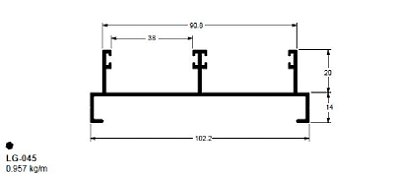 LG-045(32-045) 5,75 KG BARRA 6,00 ML LG