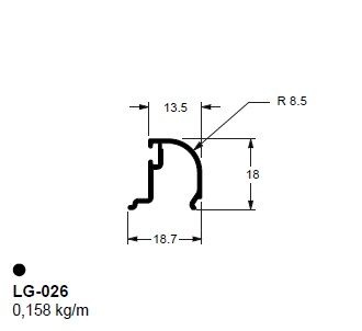 LG-026 (32-026) 0,948 KG BARRA 6,00 ML LG