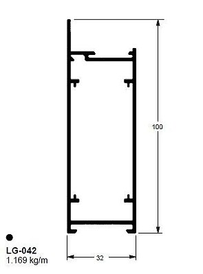 LG-042 (32-042) 7,01 KG BARRA 6,00 ML LG