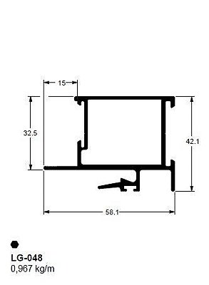 LG-048 (32-048) 5,80 KG BARRA 6,00 ML LG