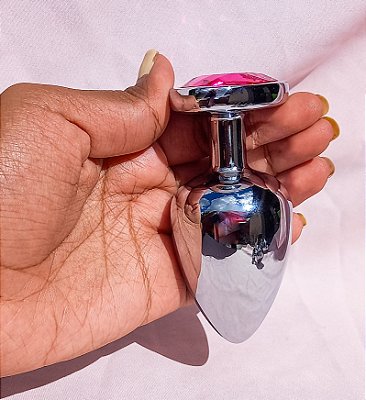 Plug Anal Joia G Coração Em Aço Inoxidável