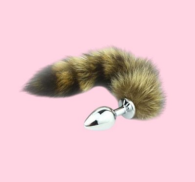 Plug Anal de Metal com Rabo de Raposa