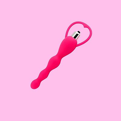 Plug Escalonado de Silicone com Vibrador