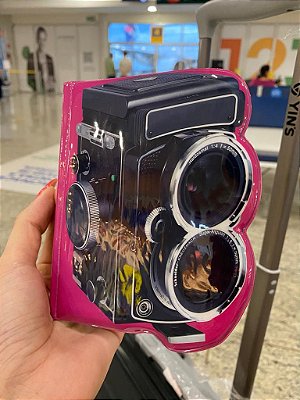 Capa de passaporte câmera fotográfica