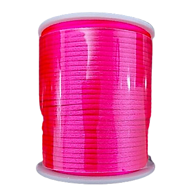 Cordão de Cetim Rabo de Rato 2mm 50m Pink Trader