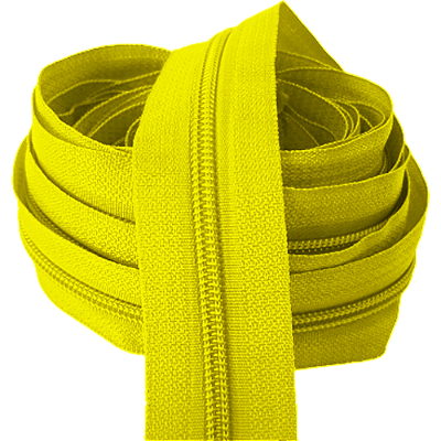 Zíper Nº5 com 5 Metros Cor Amarelo