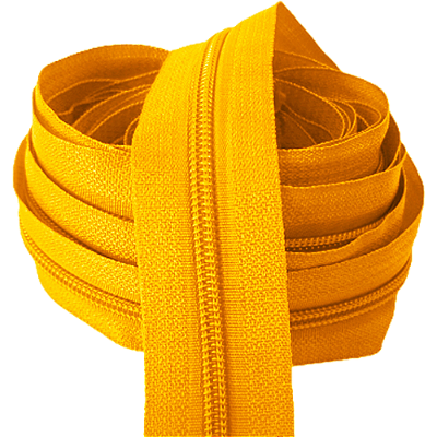 Zíper Nº5 com 5 Metros Cor Amarelo Ouro
