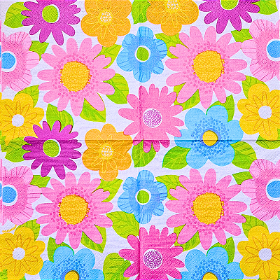 Guardanapo para Decoupage 33x33 Flores