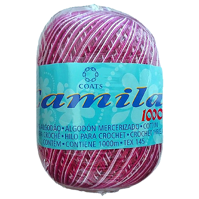 Linha para Crochê Camila 1000 100% Algodão Cor 03018 Coats