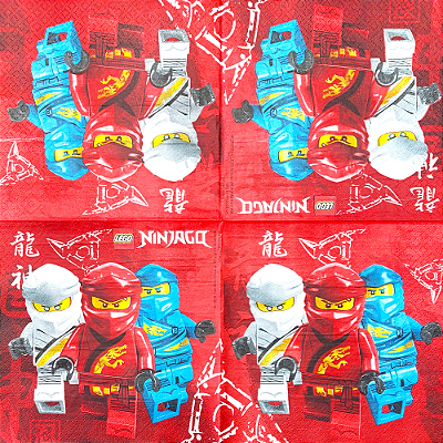 Guardanapo para Decoupage 33x33 Lego Ninjago