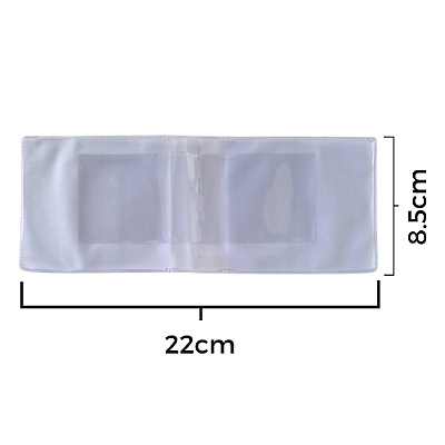 Miolo Refil Plástico para Carteira Porta Documentos RG CNH Horizontal