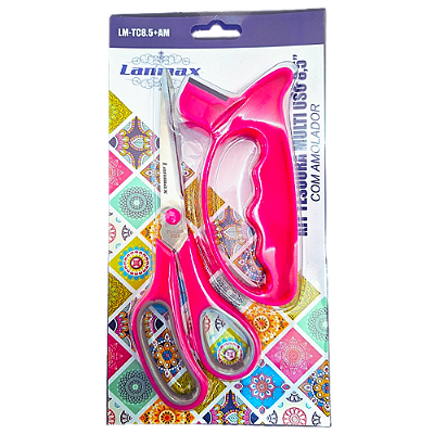 Kit Tesoura Multiuso 8.5 Polegadas com Amolador LM-TC8.5+AM Lanmax