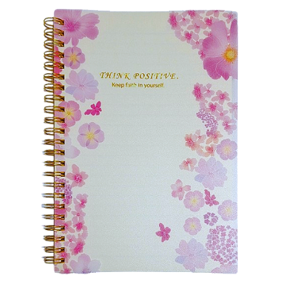 Caderno A5 com 70 Páginas Tema Flores Diversos Modelos