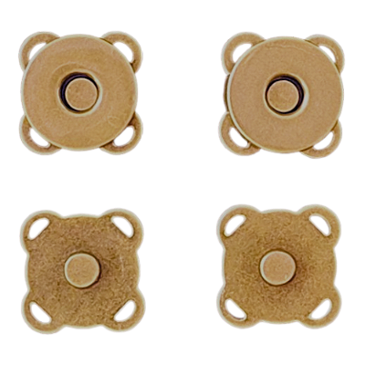 Botão Imantado 18mm para Bolsa de Crochê 2 Unidades