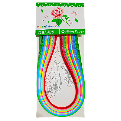 Fita de Papel Colorida para Quilling 100 Unidades