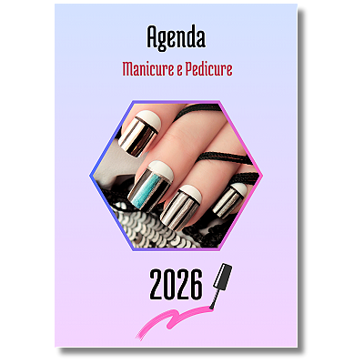 Agenda para Manicure 2026 em PDF
