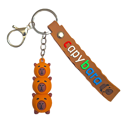 Chaveiro Kawaii Família Capivara