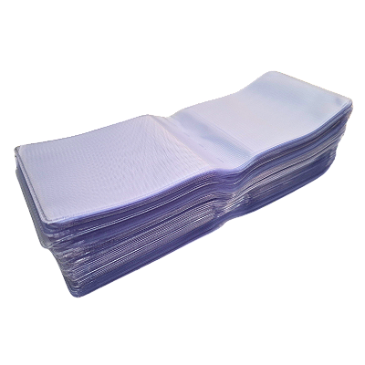 Miolo Refil Plástico Carteira Porta Documentos Horizontal 100 Unidades