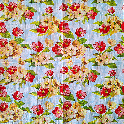 Guardanapo para Decoupage 33x33 Arranjo de Flores