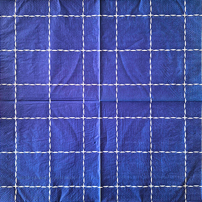 Guardanapo para Decoupage 33x33 Índigo Bordado