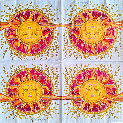 Guardanapo para Decoupage 33x33 Mandala Sol