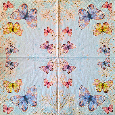 Guardanapo para Decoupage 33x33 Borboletas da Alemanha