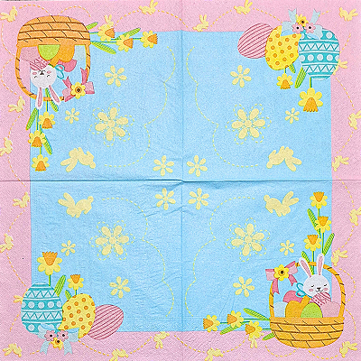 Guardanapo para Decoupage 33x33 Páscoa Modelo 1