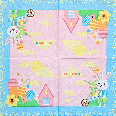 Guardanapo para Decoupage 33x33 Páscoa Modelo 2