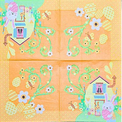 Guardanapo para Decoupage 33x33 Páscoa Modelo 3