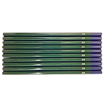 Lápis Técnico 6B para Desenho 10 Unidades Daiso