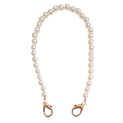 Alça para Bolsa com Pérola Acrílica 30cm