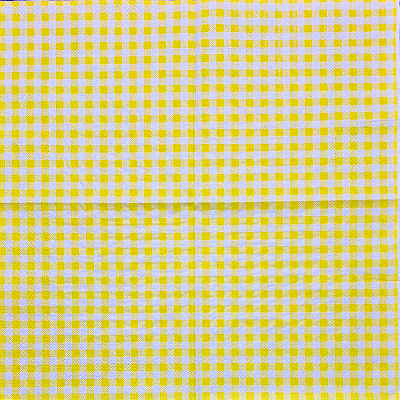 Guardanapo para Decoupage 33x33 Xadrez Amarelo e Branco