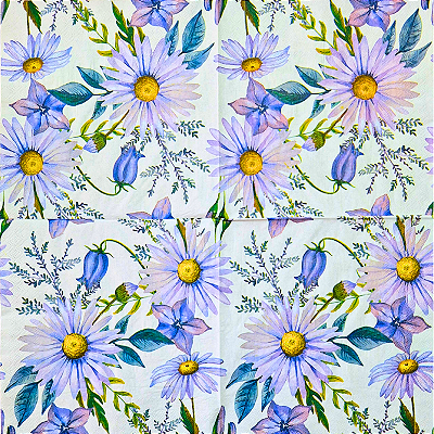 Guardanapo para Decoupage 33x33 Margarida Lilás