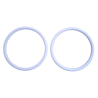 Argola para Alça de Bolsa 12cm 2 Unidades Cor Branca