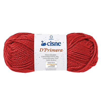 Novelo de Lã para Tricô Crochê 40g 84m Cisne D'Primera Cor 330 Coats