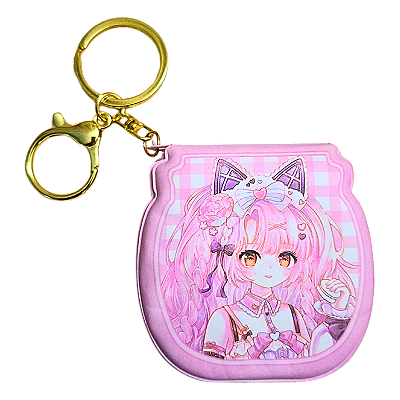 Chaveiro Bloco de Notas 60 Folhas Kawaii Chibi Modelo 3