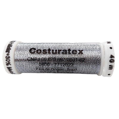 Linha Metalizada para Costura 40m Grafite Costuratex