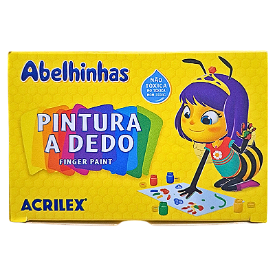 Pintura a Dedo 6 Cores Acrilex