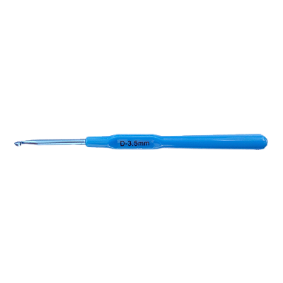 Agulha de Crochê em Alumínio com Cabo Plástico 3.5mm