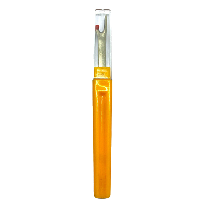 Abridor de Casas e Descosturador Grande 12cm Com Tampa Amarelo