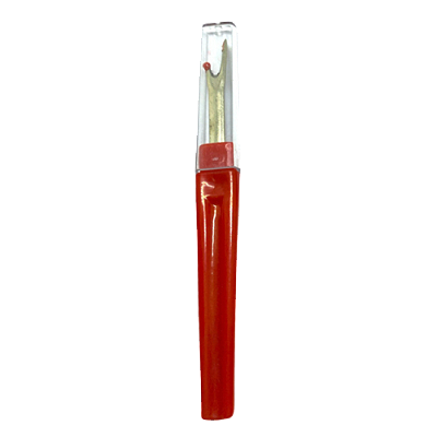 Abridor de Casas e Descosturador Grande 12cm Com Tampa Vermelho