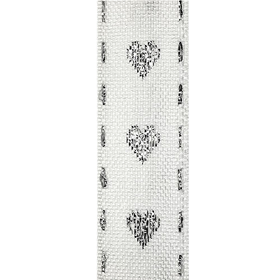 Galão Decorado 18mm 10m MW611 Branco Prata Marwan