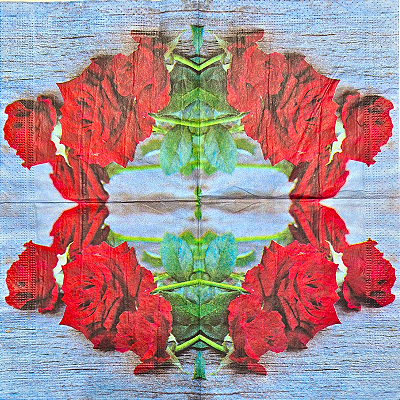 Guardanapo para Decoupage 33x33 Rosas Amáveis