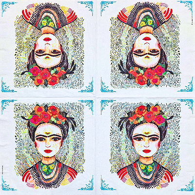 Guardanapo para Decoupage 33x33 Frida Kahlo
